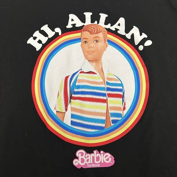 Barbie | Graphic “Hi, Allan!” Kids T-Shirt | Size Large - Picture 2 of 4